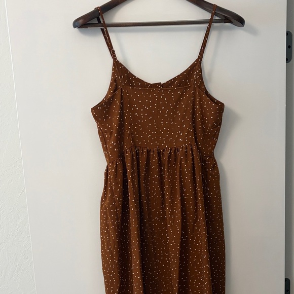 Sun Dress 
Brown with White Dots - Picture 2 of 2